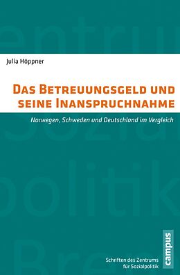 E-Book (pdf) Das Betreuungsgeld und seine Inanspruchnahme von Julia Höppner