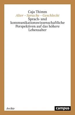 E-Book (pdf) Alter - Sprache - Geschlecht von Caja Thimm
