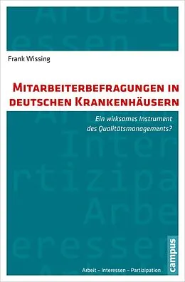 E-Book (pdf) Mitarbeiterbefragungen in deutschen Krankenhäusern von Frank Wissing