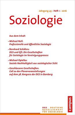 E-Book (pdf) Soziologie 1.2016 von 