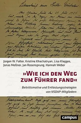 E-Book (epub) »Wie ich den Weg zum Führer fand« von Jürgen W. Falter, Kristine Khachatryan, Lisa Klagges