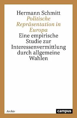 E-Book (pdf) Politische Repräsentation in Europa von Hermann Schmitt