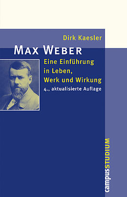 Kartonierter Einband Max Weber von Dirk Kaesler