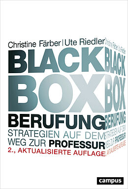 Kartonierter Einband Black Box Berufung von Christine Färber, Maria Ute Riedler-Landthaler