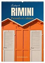 Kalender La plage de Rimini Parasol et cabines (Calendrier mural 2027 DIN A2 horizontal), CALVENDO calendrier mensuel von Calvendo, Photostravellers