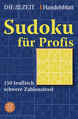 Kartonierter Einband Sudoku für Profis von 