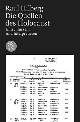 Kartonierter Einband Die Quellen des Holocaust von Raul Hilberg