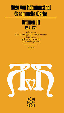 Kartonierter Einband Dramen III von Hugo von Hofmannsthal