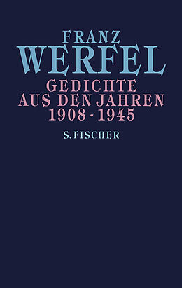 Kartonierter Einband Gedichte aus den Jahren 1908-1945 von Franz Werfel