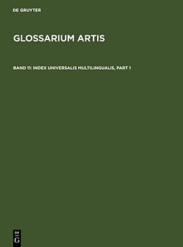 Fester Einband Glossarium Artis / Index Universalis Multilingualis von 