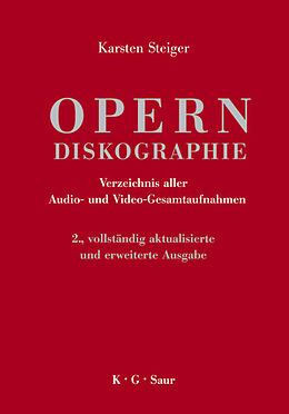 Fester Einband Opern-Diskographie von Karsten Steiger