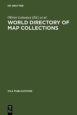 Livre Relié World Directory of Map Collections de 