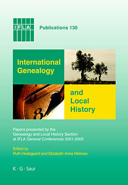 Livre Relié International Genealogy and Local History de 