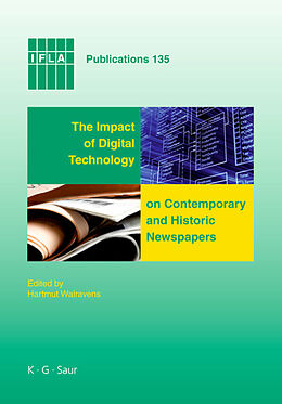 Fester Einband The Impact of Digital Technology on Contemporary and Historic Newspapers von 