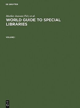 Fester Einband World Guide to Special Libraries von 
