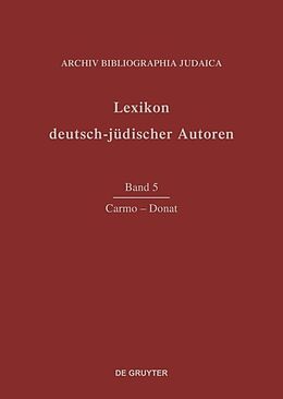 Fester Einband Lexikon deutsch-jüdischer Autoren / Carmo - Donat von 