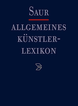 Leder-Einband Allgemeines Künstlerlexikon (AKL) / Bayonne - Benech von Günter Meissner