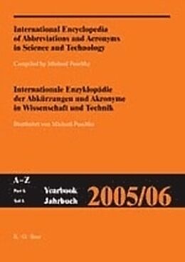 Fester Einband International Encyclopedia of Abbreviations and Acronyms in Science and Technology von 