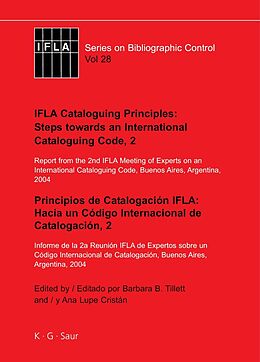 Livre Relié IFLA Cataloguing Principles: Steps towards an International Cataloguing Code, 2 de 