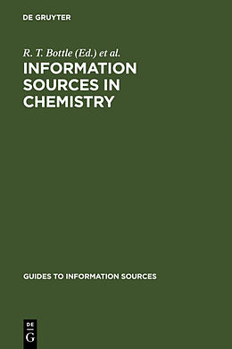 Livre Relié Information Sources in Chemistry de 