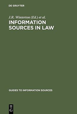 Livre Relié Information Sources in Law de 