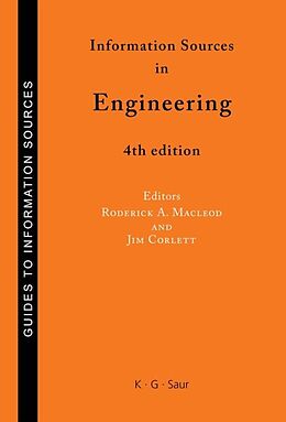 Livre Relié Information Sources in Engineering de 