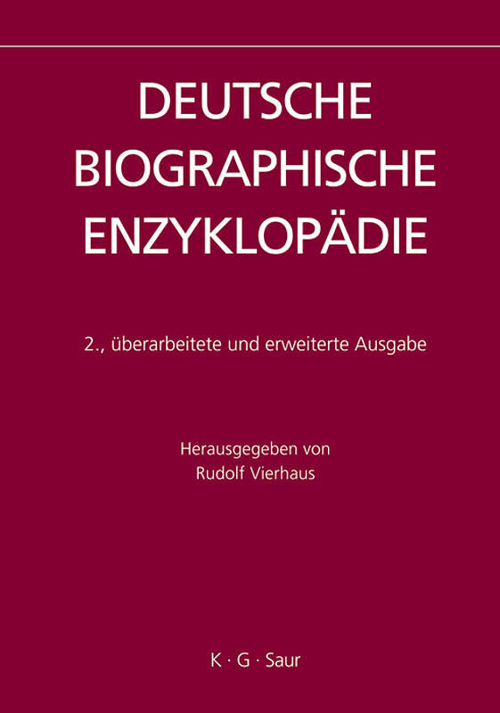 Deutsche Biographische Enzyklopädie (DBE) / Poethen - Schlüter