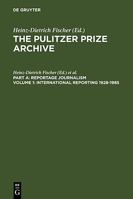 Fester Einband International Reporting 1928-1985 von 