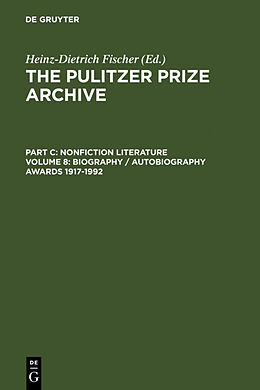 Livre Relié Biography / Autobiography Awards 1917-1992 de Heinz-Dietrich Fischer