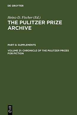 Livre Relié Chronicle of the Pulitzer Prizes for Fiction de 