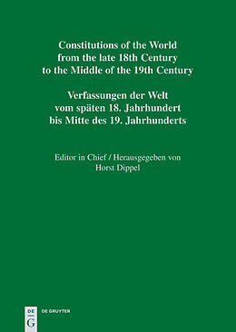 Livre Relié Constitutions of the World from the late 18th Century to the Middle of the 19th Century, Vol. 10, Constitutional Documents of Haiti 1790 1860 de 