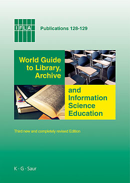 eBook (pdf) World Guide to Library, Archive and Information Science Education de 