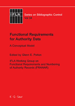 eBook (pdf) Functional Requirements for Authority Data de 