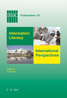 eBook (pdf) Information Literacy: International Perspectives de Jesus Lau