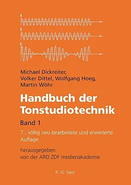 E-Book (pdf) Handbuch der Tonstudiotechnik von Michael Dickreiter, Volker Dittel, Wolfgang Hoeg