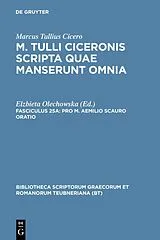 Fester Einband Pro M. Aemilio Scauro oratio von Cicero