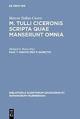 Fester Einband Oratio pro P. Quinctio von Cicero