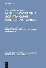 Fester Einband Oratio pro P. Sulla. Oratio pro Archia poeta von Marcus Tullius Cicero
