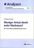 E-Book (pdf) Weniger Armut durch mehr Wachstum? von Christoph Schröder