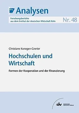 E-Book (pdf) Hochschulen und Wirtschaft von Christiane Konegen-Grenier