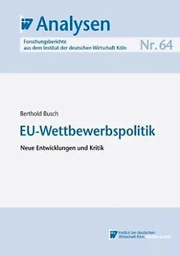 E-Book (pdf) EU-Wettbewerbspolitik von Berthold Busch