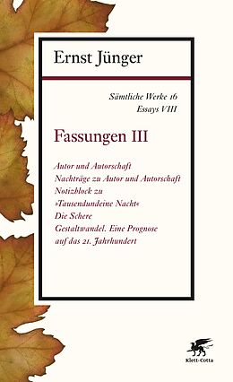 E-Book (epub) Sämtliche Werke - Band 16 von Ernst Jünger