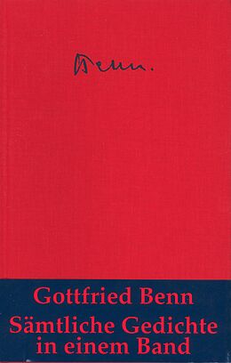 E-Book (epub) Sämtliche Gedichte von Gottfried Benn