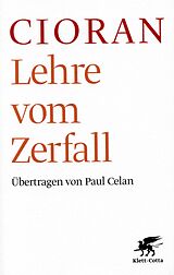Kartonierter Einband Lehre vom Zerfall von Emile M. Cioran