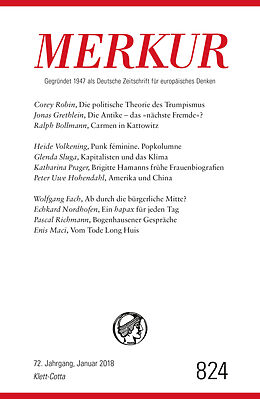 Kartonierter Einband MERKUR Deutsche Zeitschrift für europäisches Denken - 2018-01 von 