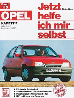 Kartonierter Einband Opel Kadett E (ab Sep. 84) von Dieter Korp
