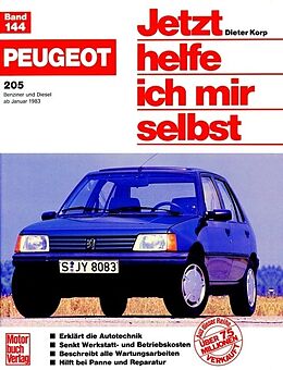 Kartonierter Einband Peugeot 205 (B+D, ab 83) von Dieter Korp