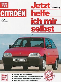 Kartonierter Einband Citroën AX ab März '87 von Dieter Korp