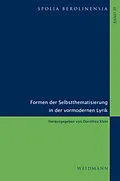 E-Book (pdf) Formen der Selbstthematisierung in der vormodernen Lyrik von 