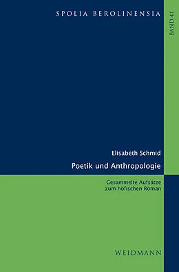 E-Book (pdf) Poetik und Anthropologie von Elisabeth Schmid